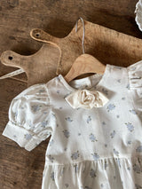 Blue Rose Garden Romper