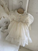 Eloise Organza Dress_ Cream
