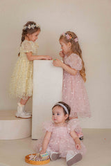 Roselyn Bloom Dress Romper_ Pink