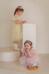Roselyn Bloom Dress Romper_ Pink