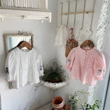 Aster Embroidered Linen Blouse_Ivory