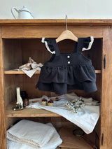 Lily Blouse & Skirt Set _Black