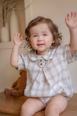 Elly Check Romper_2 Colours