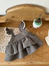 Lily Blouse & Skirt Set _Grey