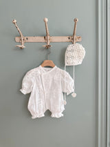 Flora Vintage Newborn Romper _2Colours