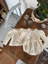 Pearl Cotton Romper_Cream
