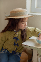 Amelie Pointelle Knit Cardigan
