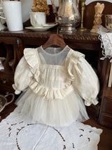 Elsa Tulle Dress Romper_Cream