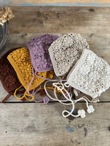 Handmade Crochet Bonnet _5 Colours
