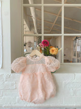 Rosely Tulle Romper _Pink