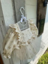 Elsa Tulle Dress Romper_Floral