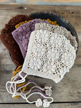 Handmade Crochet Bonnet _5 Colours