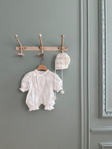 Flora Vintage Newborn Romper _2Colours