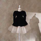 Lilibet Velour Dress_Black