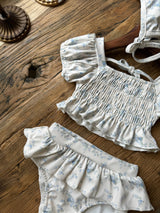 Floral Swimsuit & Bonnet Set _2 Colours
