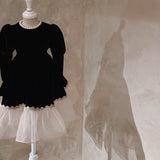 Lilibet Velour Dress_Black