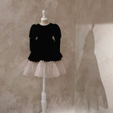 Lilibet Velour Dress_Black