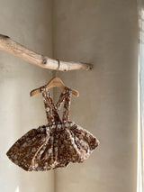 Daisy Wild Suspender Skirt Bloomer _Brown