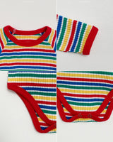 Rainbow Suit and Bonnet Set_ 2 Colours