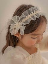 Shiny Organza Wrinkle Headband