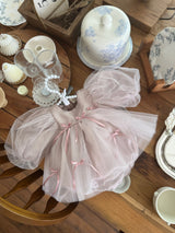 M Ribbon Dress Romper_ Pink