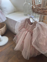 M Ribbon Dress Romper_ Pink