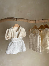 Lily Smock Romper _Ivory