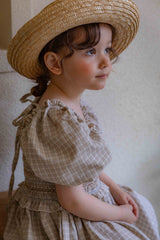 Noe Smocked Check Dress