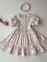 Antoinette Floral Stripe Dress