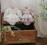 Roselle Tulle Dress Romper_ Pink