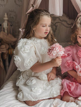 Rose Bloom Dress_ Cream