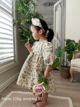 Scarlet Jacquard Dress and Headband Set