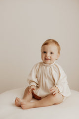 Ayla Smocked Corduroy Romper_ 2 Colours