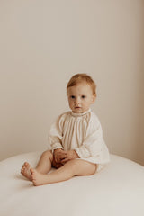 Ayla Smocked Corduroy Romper_ 2 Colours