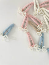 Mini Pearl Bow Clip Set