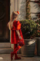 Ariel Bow Dress_Red