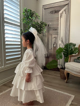 Ariel Ruffle Dress_Ivory