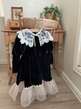Lilibet Velour Dress_Black