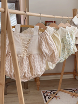 Tiffany Lace up Romper_Ditsy Floral