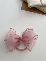 Rosie Wavy Bow Headband_Pink