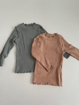 Cotton Rib Frill Baby T shirts_2Colours