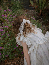 Double Organza Bow Long Tail Clips