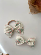 Floral Jacquard Bow Headband