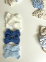 Soft Fluffy Bow Clip Sets_ 3Colours