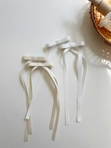 Long tail double bow clip set