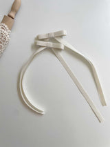 Long tail double bow clip set