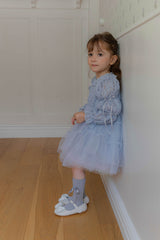 Velorin Shimmer Tulle Dress _Blue