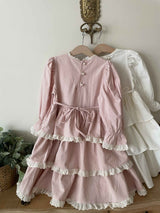 Ariel Ruffle Dress _Pink