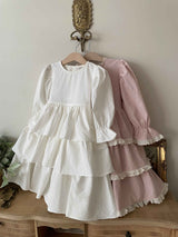 Ariel Ruffle Dress_Ivory