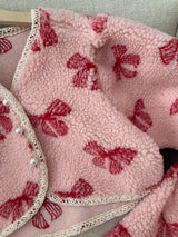 Ribbon Fleece Top & Pants Set